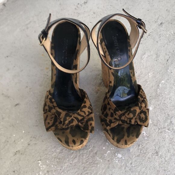 Jimmy Choo Patent Leather w/ leopard print - Picture 4 of 8